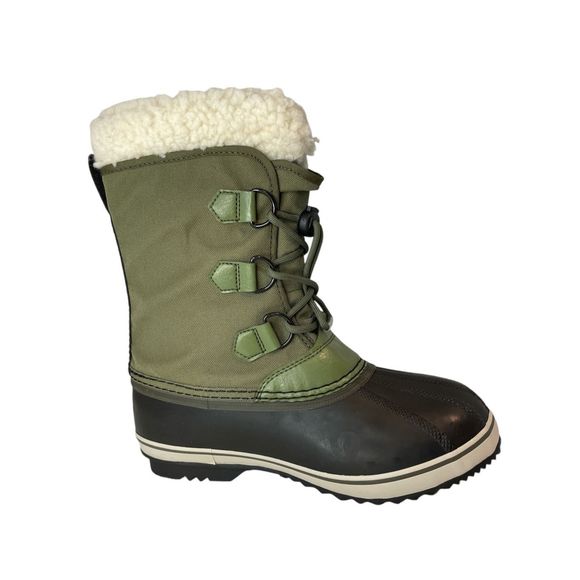 SOREL YOOT PAC™ NYLON WATERPROOF BOOT, Hiker Green, 5 Youth Enfants - Picture 1 of 8